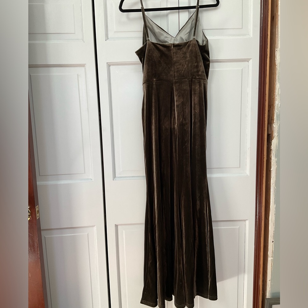 Revelry Rory velvet bridesmaid dress